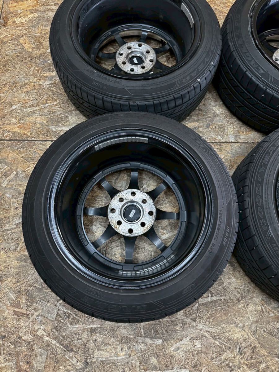 希少！】HLK 03 15インチ 8J＋25 PCD100 4穴 4H 深リム CE28 シビック 