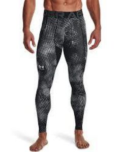 未使用　MD　アンダーアーマー　ヒートギア　コンプレッションロングタイツ プリント レ