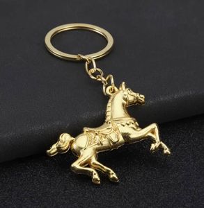 乗馬 馬キーホルダー ゴールド