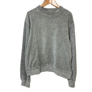 Baserange ベースレンジ パイル地 スウェット トレーナー XS グレー