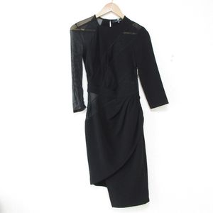 美品 ELISABETTA FRANCHI エリザベッタフランキ シアー レース コンビ アシンメトリー ド