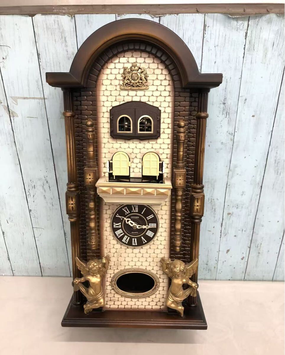 CITIZEN シチズン リズム時計 4MJ671-0 ドリームハウス からくり時計