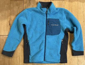 即決　送料無料　●モンベル mont-bell クリマエアジャケット フリースジャケット　キッ