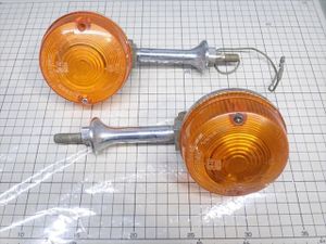 τ251217-14 ホンダ Z1 Z2 Z750 KZ900 KZ1000 純正 ウインカー 左右 傷、断線有り STANLE