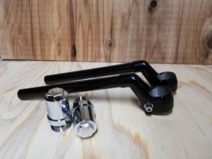 送料込み　ＣＢＸ４００Ｆ純正タイプ　ハンドル　黒＋延長キット⑥ /XJR400用 4HM変換 フ