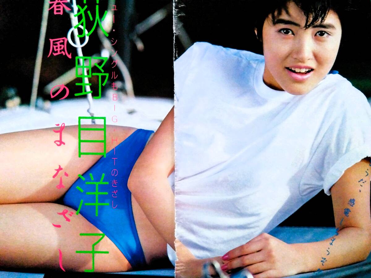 ♪荻野目洋子切り抜き54枚+ピンナップ！早見優志村香宇沙美ゆかり岡田