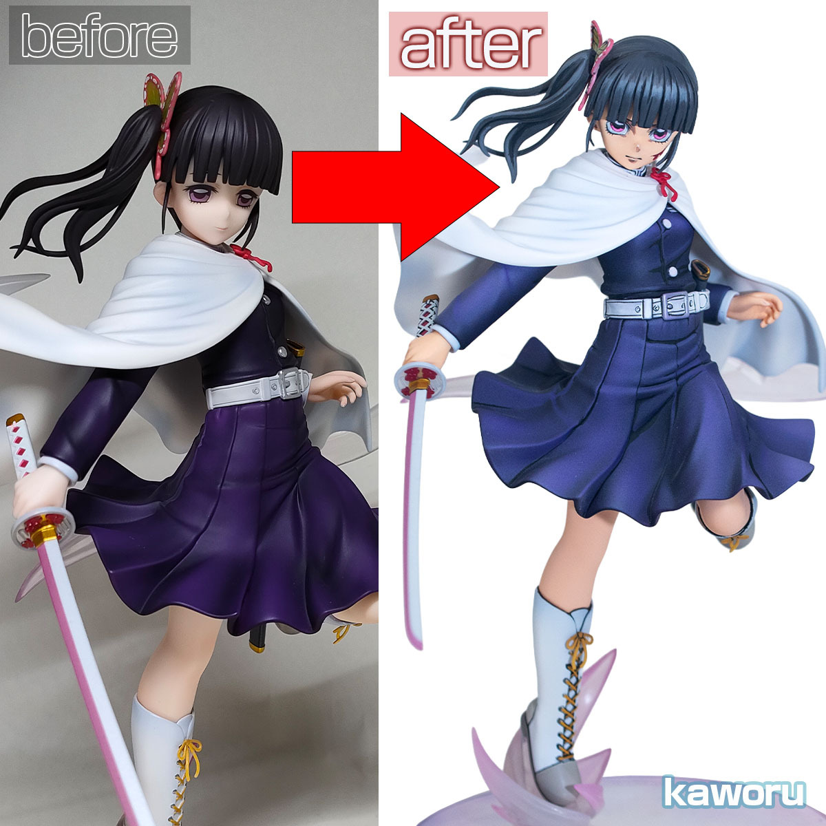 二次元 リペイント アルター 鬼滅の刃 継子 栗花落カナヲ 美少女 