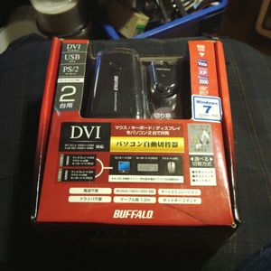 BUFFALO パソコン自動切替器 DVI接続 リモートスイッチ付 ブラック BSKMD201BK