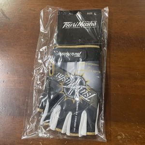 釣武者　アーミーエンブレムグローブ　Ｌ　ゴールド　新品　②