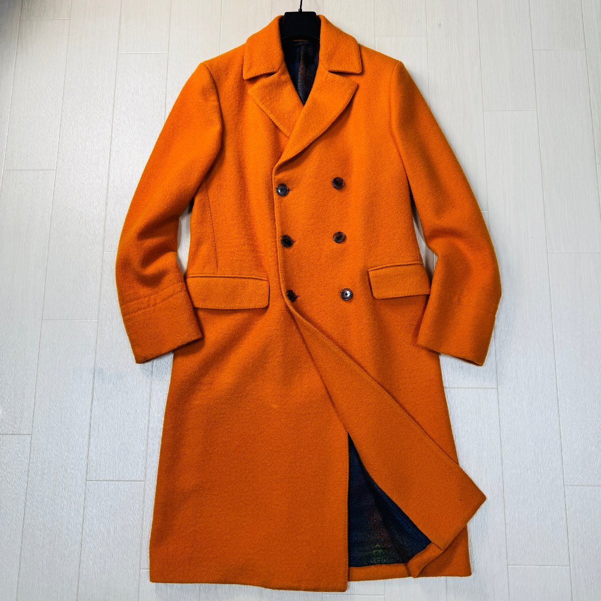 ETRO ツィードロングコート 美品/44 M相当☆エトロ ETRO ツイード