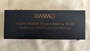 OMMO HDMI切替器 4入力2出力 4K/60Hz対応 HDMI2.0 HDMI分配器マトリックス HDMX0012M1