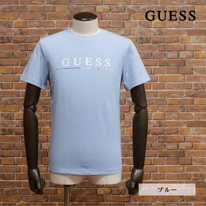 1円/GUESS/XLサイズ/半袖Tシャツ MM2K6425 吸水速乾 ロゴ ホログラム プリント カットソ