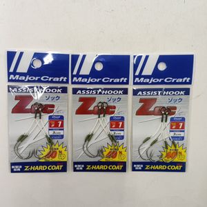 新品 メジャークラフト ZOC ゾック アシストフック デュアル 3cm #1 3枚セット ZOC-HD30