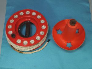 小型ボートやカヌーに最適 マッシュルーム型 アンカー 4.6㎏ ロープ リール付き ゴムボー