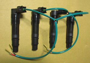 ダイレクトイグニッションセット コイル ハーネスセット 緑 新品 GPZ900R ZRX1100 ZRX120