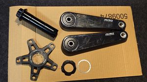 RIRO カーボンクランク 172.5mm 110 BCD イーストンインターフェース パワーメーター化に