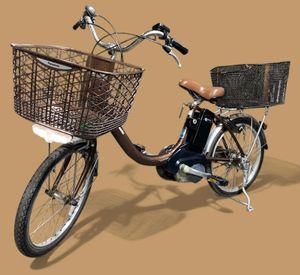 静)Panasonic パナソニック 電動自転車 BE-ELL03T ELLS03 20インチ 3段変速ギア バッテリ