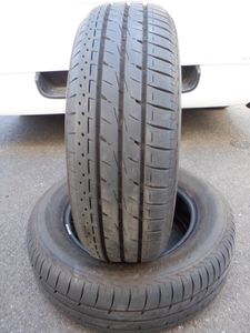 ★中古バリ山　195/65R15　ブリヂストン　ルフトRVⅡ　２本　スペア・補修用に
