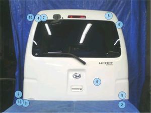 ダイハツ 純正 ハイゼット 《 S321V 》 バックドア 67005-B5181 P42400-25024430