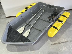 4分割ボートセット 230cm サイドフロート フィッシングボート 直接引き取り可能
