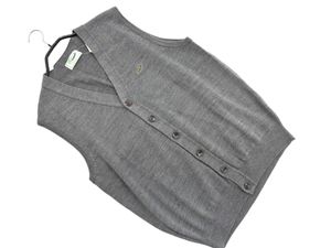 新品 CROCODILE クロコダイル ウール混 ニット ベスト sizeM/グレー ◇■ ☆ gac2 メンズ