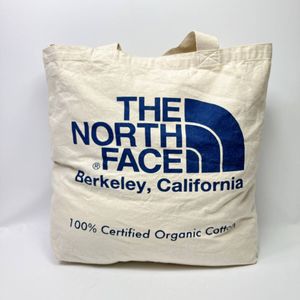 D379◯ THE NORTHFACE ノースフェイス ハンドバッグ ブルー 青 スキンベージュ アイボリ