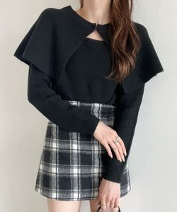 「Heather」 長袖ニット FREE ブラック レディース