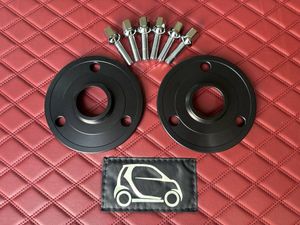 Smartスマート専用☆10mm鍛造アルミ スペーサー+ボルトセット☆450,451,クーペ,カブリオ,