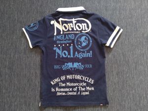 ノートン 半袖ポロシャツL 刺繍 　衿変色あり