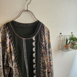 b1 良品 インポートロッサ 長袖カットソー/トップス 黒/42