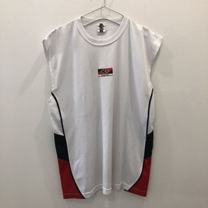 TNZ1116 ベンチウォーマー タンクトップ ホワイト レッド XL