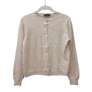 アマカ AMACA カーディガン ニット ウール 長袖 40 ライトベージュ /MS レディース