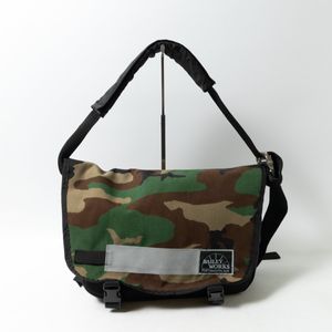 【1円スタート】BAILEY WORKS ベイリーワークス メッセンジャーバッグ S カモフラ柄 迷彩