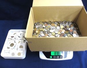 〇【同梱不可】外国古銭 コイン 約13.9kg 香港・韓国・シンガポール