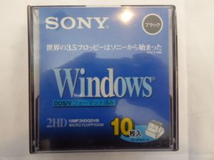 【現状品】9枚入り SONY 2HD フロッピーディスク DOS/V用 Windowsフォーマット 3.5インチ