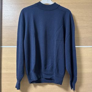 URBAN CITY クルーネックセーター ニット 長袖 ネイビー
