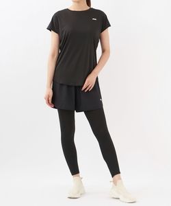 【3Lサイズ】黒　ブラック 新品 FILA 半袖Tシャツ レギンス ショートパンツ3点セット 大