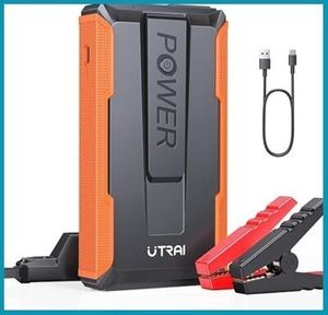 UTRAI ジャンプスターター 12V車用 エンジンスターター 車緊急始動 2000Aピーク電流 6.5L