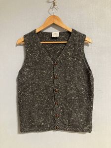 ★BONNER OF IRELAND ウール ベスト M アイルランド製 ニット セーター カーディガン ミ