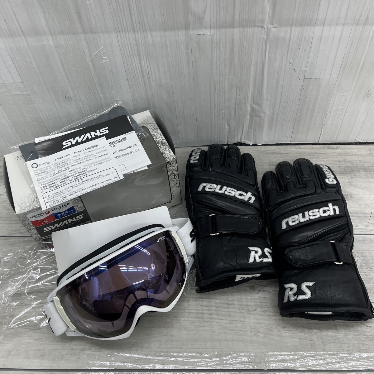 ◇1円スタート◇SWANS スノーゴーグル 未使用保管品☆ reusch スノー