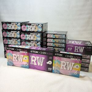 新品未使用 TDK CD-RW カラーミックス 記録媒体 データ用 650MB 1×-4x 4×-12x 長期保管