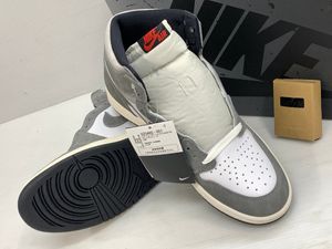 1円スタート NIKE ナイキ AIR JORDAN 1 RETRO HIGH OG エアジョーダン Black and Smoke G