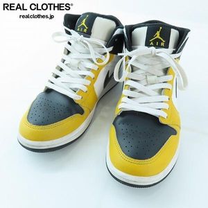 NIKE/ナイキ AIR JORDAN１MID Yellow Ochre エアジョーダン1 DQ8426-701/26 /080