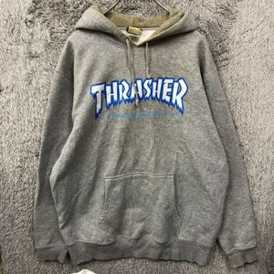 D緑】THRASHER スラッシャー パーカー プルーオーバー スウェットフーディー サイズXL グ