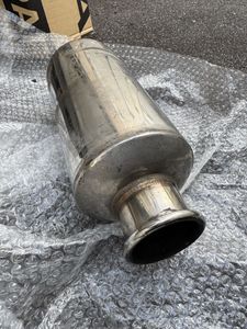 メーカー不明 レース用？ マフラー サイレンサー 内径約60.8mm 当時物 AE86 シビック等