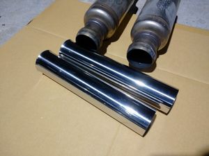 即決は送料込み　BMW e92m3 e90m3 e9x m3 純正センターサイレンサーキャンセルパイプ 2本