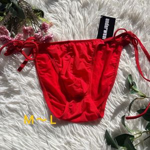 新品　メンズ　触り心地超いい　レッド　紐パン　エロカッコいい　ハイレグ　 男前 セク