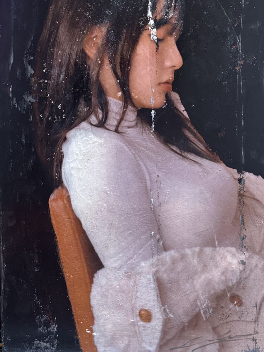 2026【真作】下村樹『 柔らかな 』410mm×242mm 絵画 油彩 テンペラ