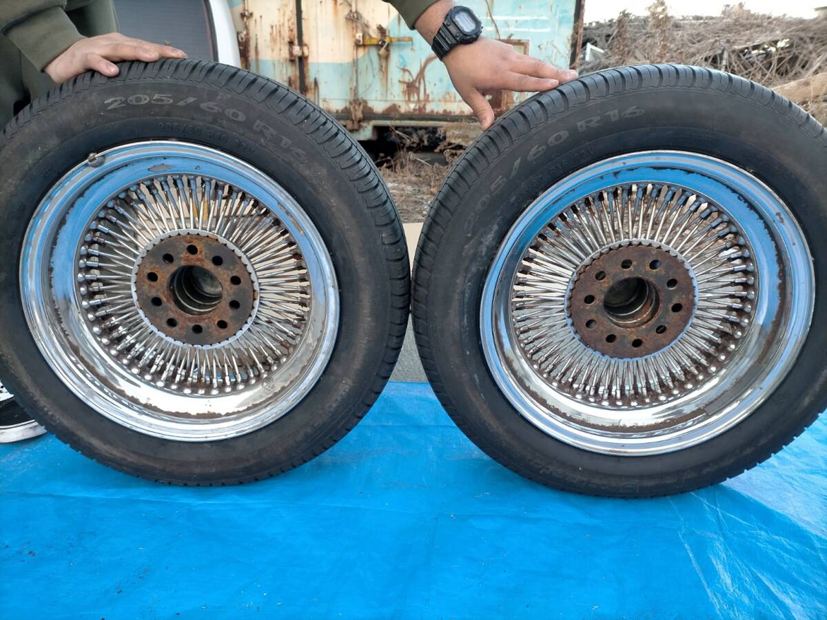 B9 DAYTON デイトン ワイヤーホイール 深リム アメ車 205/60R16 16