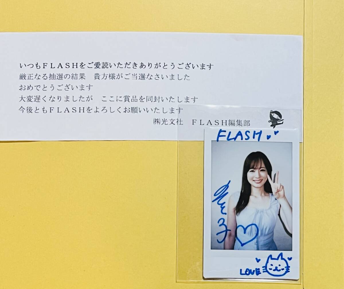 ひる 皆藤愛子 直筆サイン チェキ ポラ フリーアナウンサー 女子アナ 皆藤愛子 直筆サイン入り チェキ 当選品 抽プレ(サイン)｜売買された